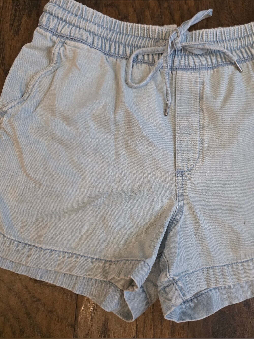 GAP Light Blue Elastic Waist Shorts
